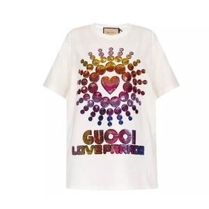 gucci love parade Oversized T Shirt White Size S